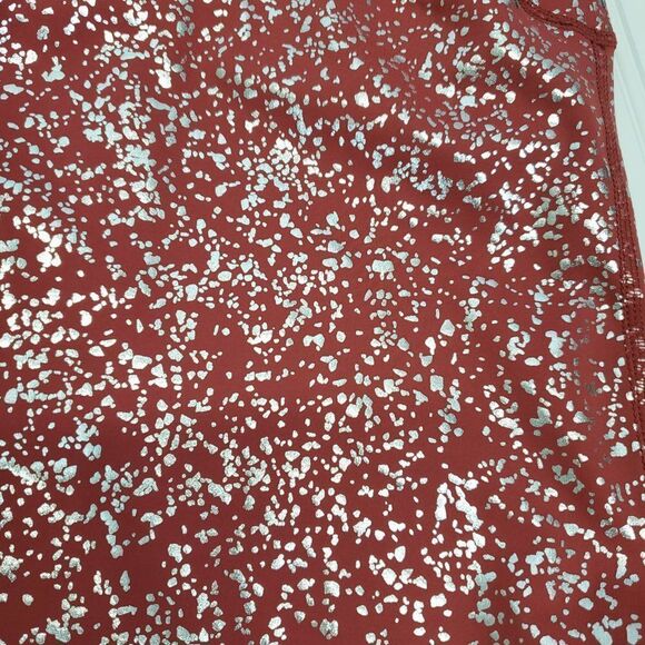 Sweaty Betty Goddess 7/8 Workout Leggings Red Terrazzo Foil Print - Picture 7 of 8